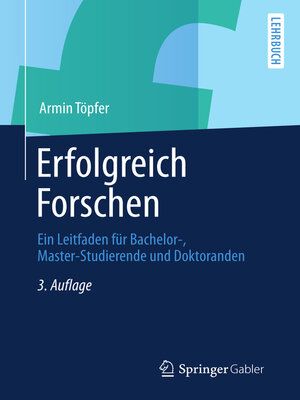 cover image of Erfolgreich Forschen